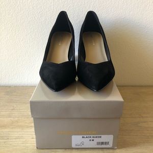 Marc Fisher suede block heel pumps